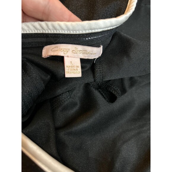 City Studios Strapless Black Gown w/White Tie At Bust size L NWT Elegant Formal - Picture 7 of 12